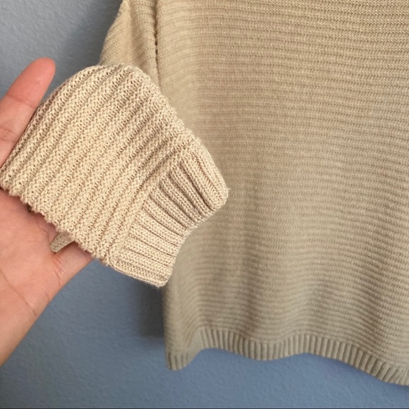 ASOS Cold Shoulder Open Sleeve Ribbed Sweater - Picture 3 of 6
